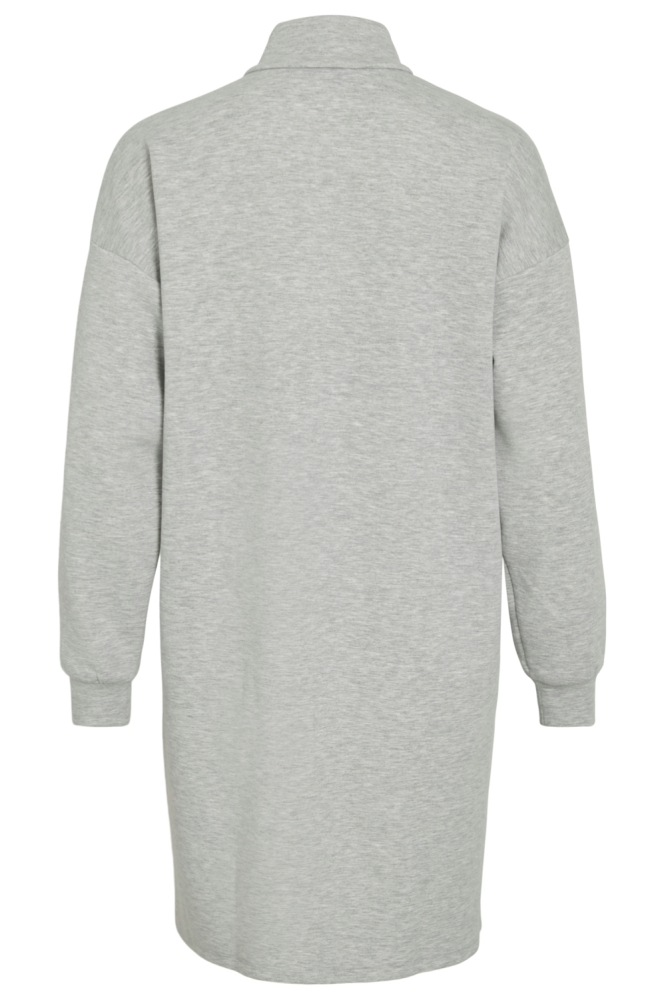 VISANDY L/S HIGH NECK SWEAT DRESS 14107646 Light Grey Melange